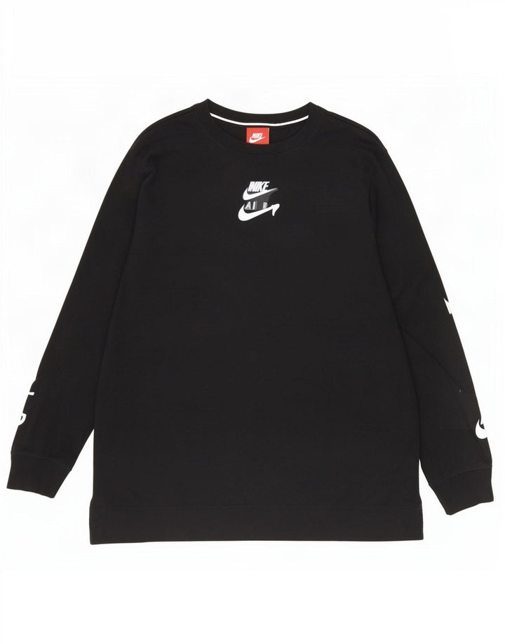 Nike Mens Graphic Top Long Sleeve Large Black