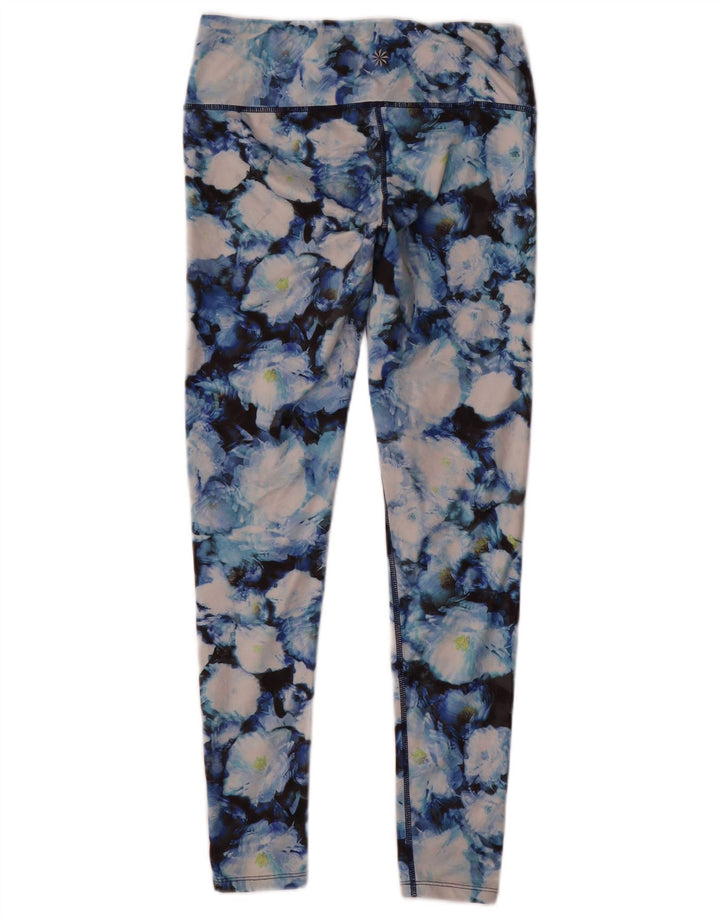 Athleta Womens Leggings UK 10 Small Multicoloured Floral Polyester
