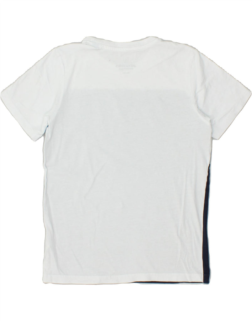 JACK & JONES Boys Graphic T-Shirt Top 11-12 Years White Colourblock Cotton | Vintage Jack & Jones | Thrift | Second-Hand Jack & Jones | Used Clothing | Messina Hembry 