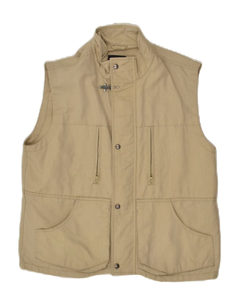 FAY Mens Utility Gilet UK 38 Medium Beige | Vintage Fay | Thrift | Second-Hand Fay | Used Clothing | Messina Hembry 