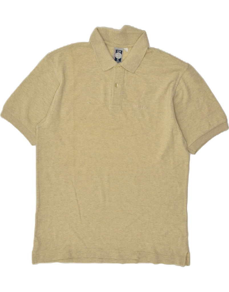 LOTTO Mens Polo Shirt Medium Beige Cotton | Vintage Lotto | Thrift | Second-Hand Lotto | Used Clothing | Messina Hembry 