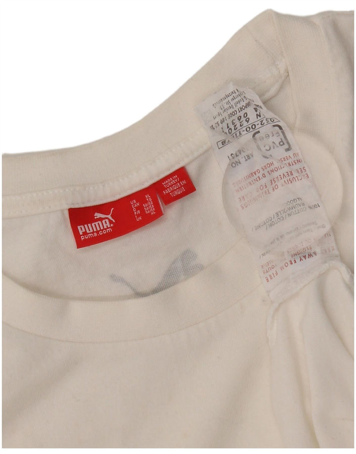 Puma Mens Graphic Vest Top XL White Cotton