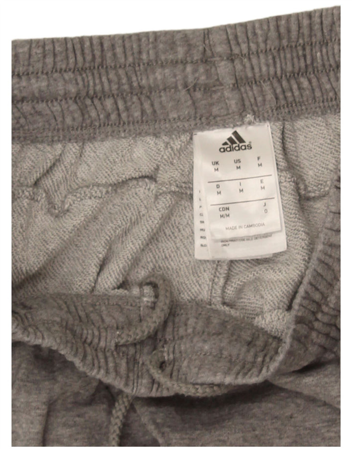 Adidas Mens Tracksuit Trousers Joggers Medium   Grey Flecked Cotton