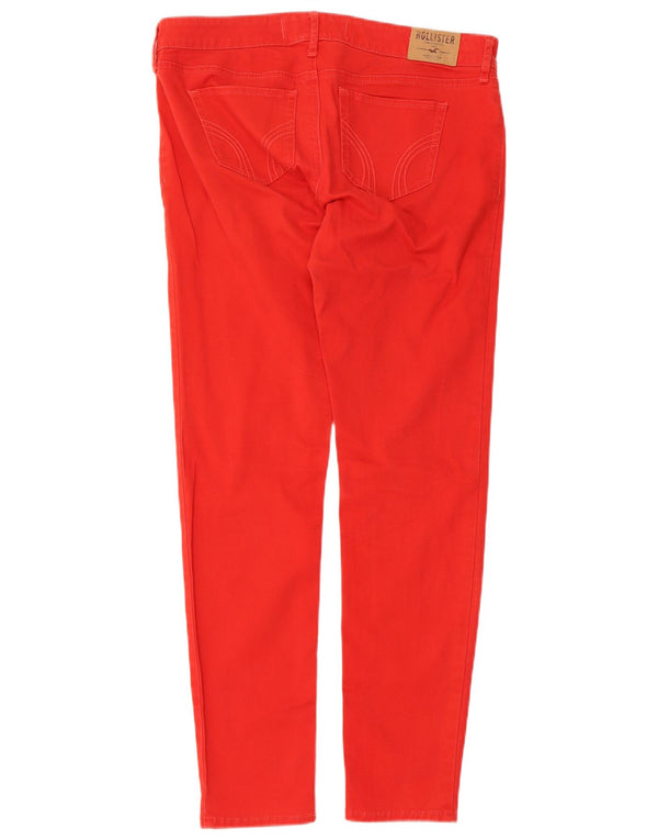 Hollister Womens Skinny Casual Trousers W29 L29 Red