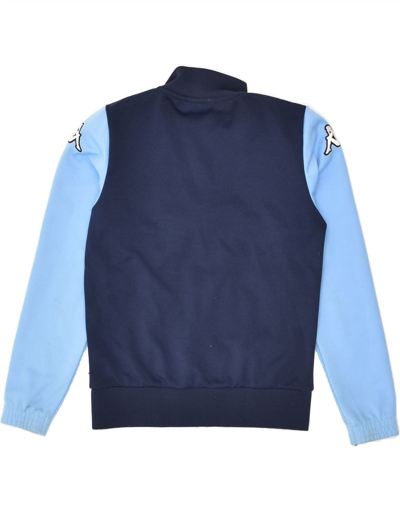 KAPPA Boys Graphic Tracksuit Top Jacket 9-10 Years Blue Colourblock | Vintage Kappa | Thrift | Second-Hand Kappa | Used Clothing | Messina Hembry 