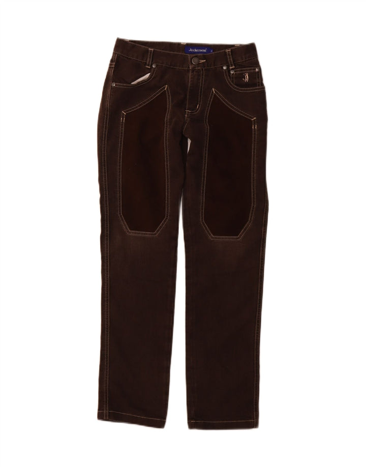 JECKERSON Womens Straight Jeans W25 L27 Brown Cotton
