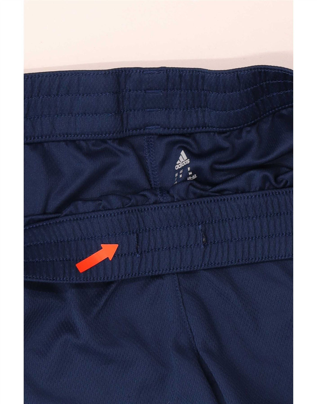 Adidas Womens Climalite Sport Shorts UK 12/14 Medium Navy Blue Polyester