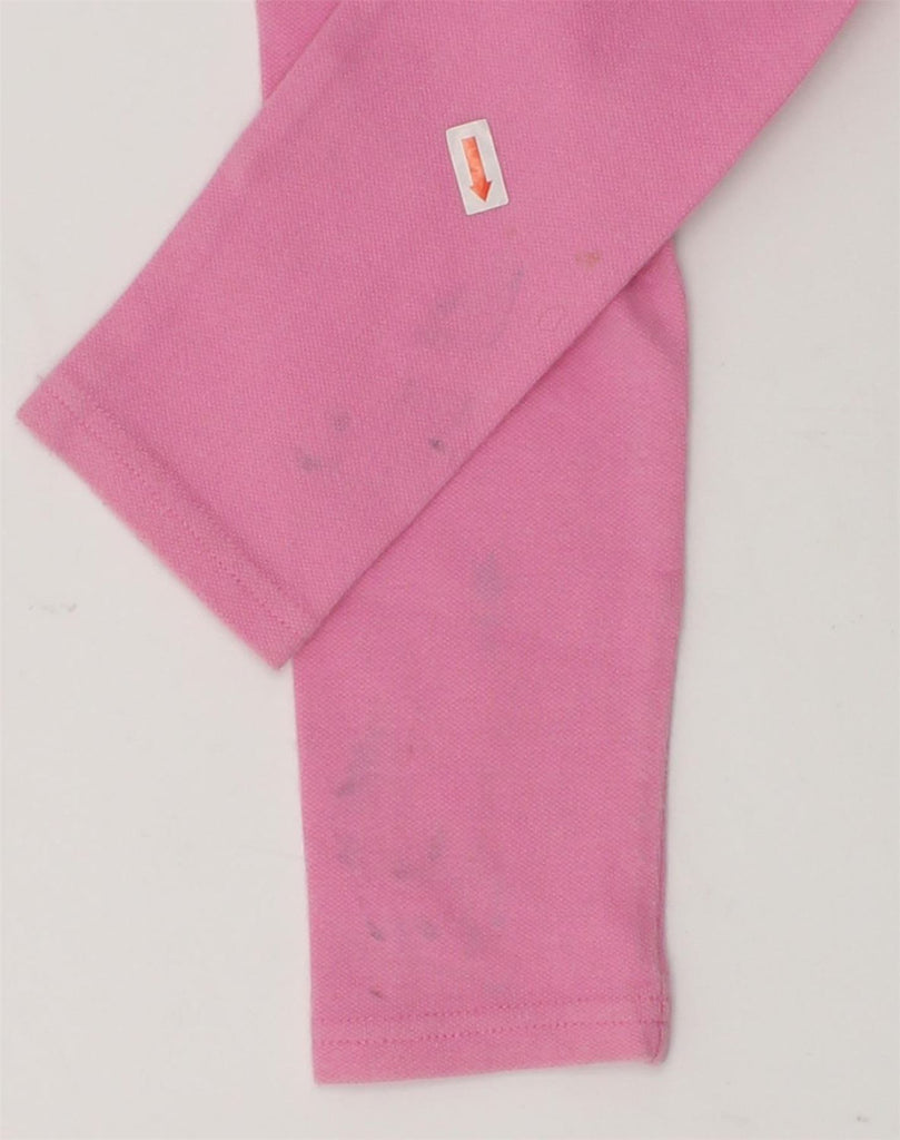 RALPH LAUREN Boys 3/4 Sleeve Rugby Polo Shirt 5-6 Years Pink Colourblock | Vintage Ralph Lauren | Thrift | Second-Hand Ralph Lauren | Used Clothing | Messina Hembry 