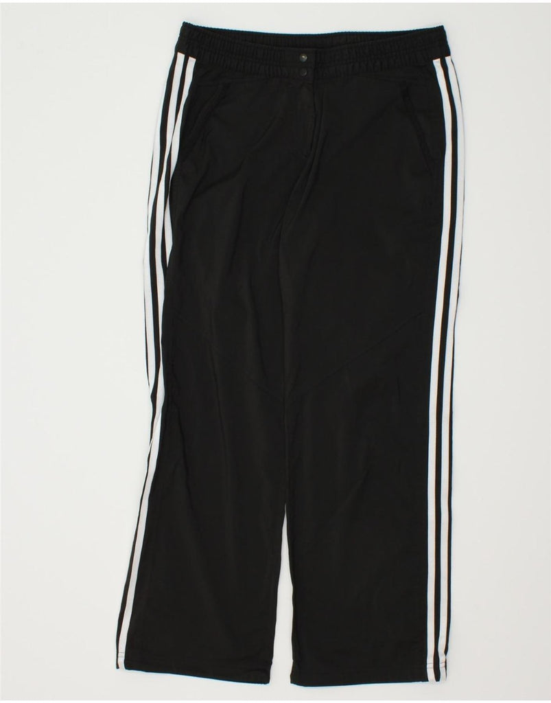 ADIDAS Girls Climalite Tracksuit Trousers 7-8 Years Black | Vintage Adidas | Thrift | Second-Hand Adidas | Used Clothing | Messina Hembry 