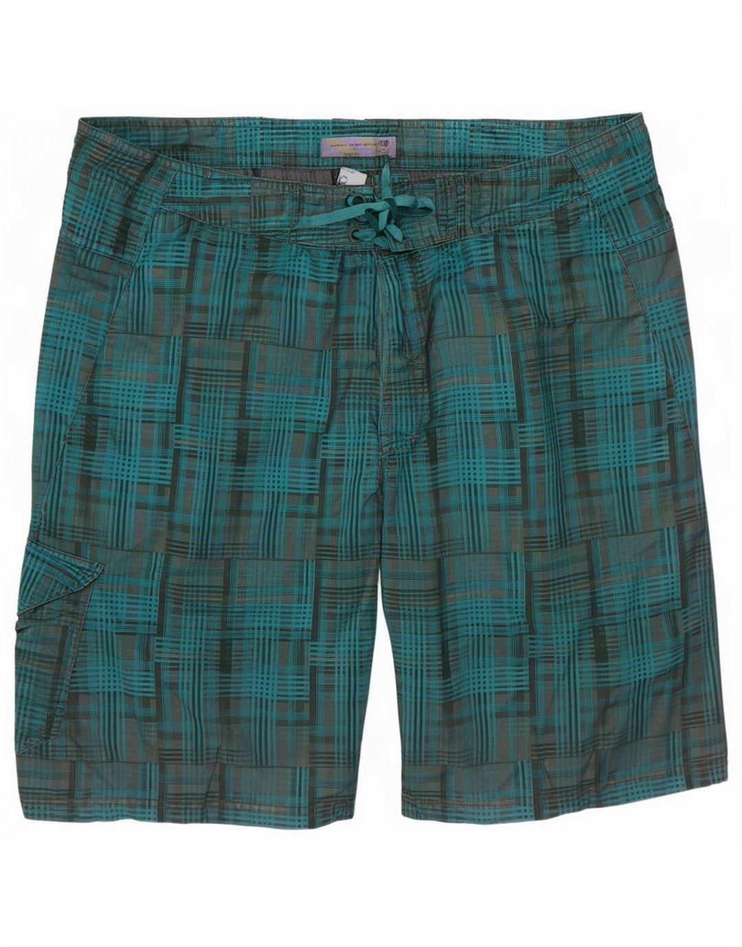 Fat Face Mens Swimming Shorts XL Blue Check Polyester
