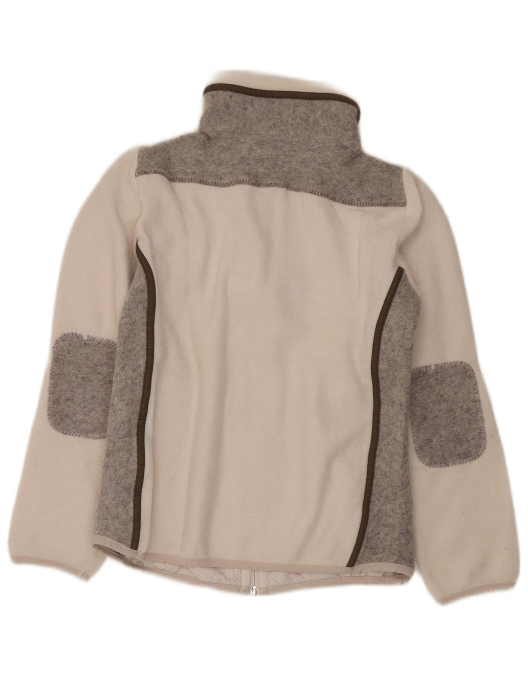 CMP Womens Fleece Jacket UK 10 Small White Colourblock