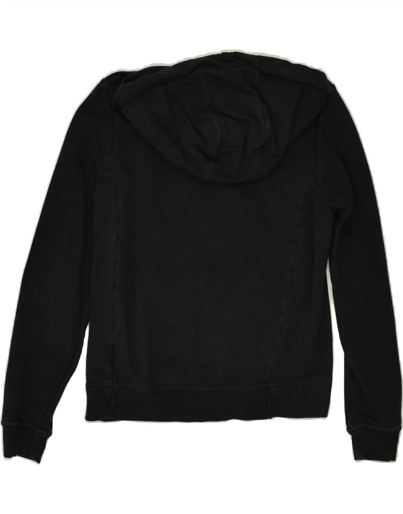 NIKE Womens Zip Hoodie Sweater UK 6 XS Black Cotton | Vintage Nike | Thrift | Second-Hand Nike | Used Clothing | Messina Hembry 