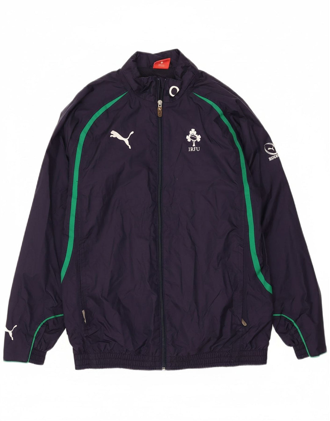 PUMA Boys Rain Jacket 13-14 Years Navy Blue Nylon