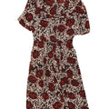 Vintage Womens A-Line Dress IT 44 Medium Multicoloured Floral Acetate
