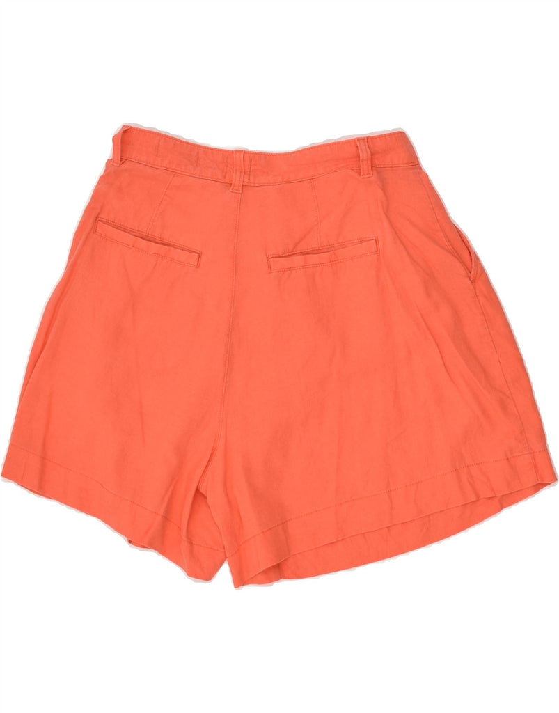 GAP Womens High Waist Pegged Casual Shorts US 6 Medium W28 Orange Linen | Vintage Gap | Thrift | Second-Hand Gap | Used Clothing | Messina Hembry 