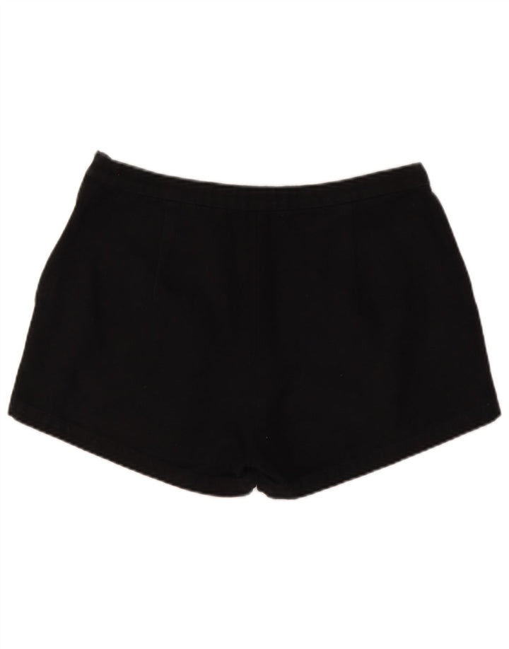 Vintage Womens Graphic Chino Shorts Large W30  Black Cotton