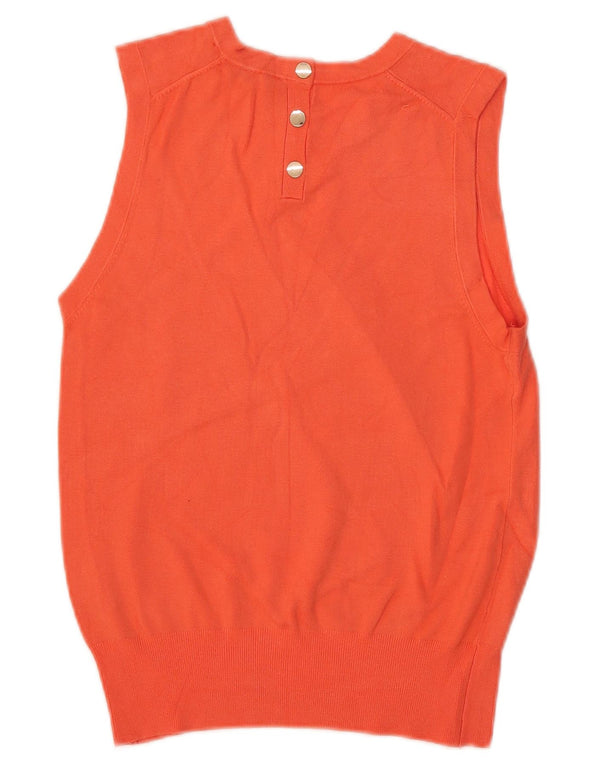 Zara Womens Vest Tank Top UK 10 Small Orange