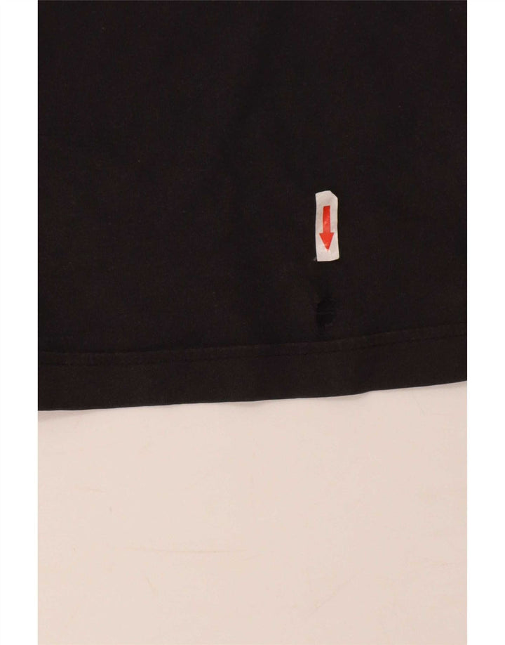 Adidas Mens T-Shirt Top Small Black Colourblock