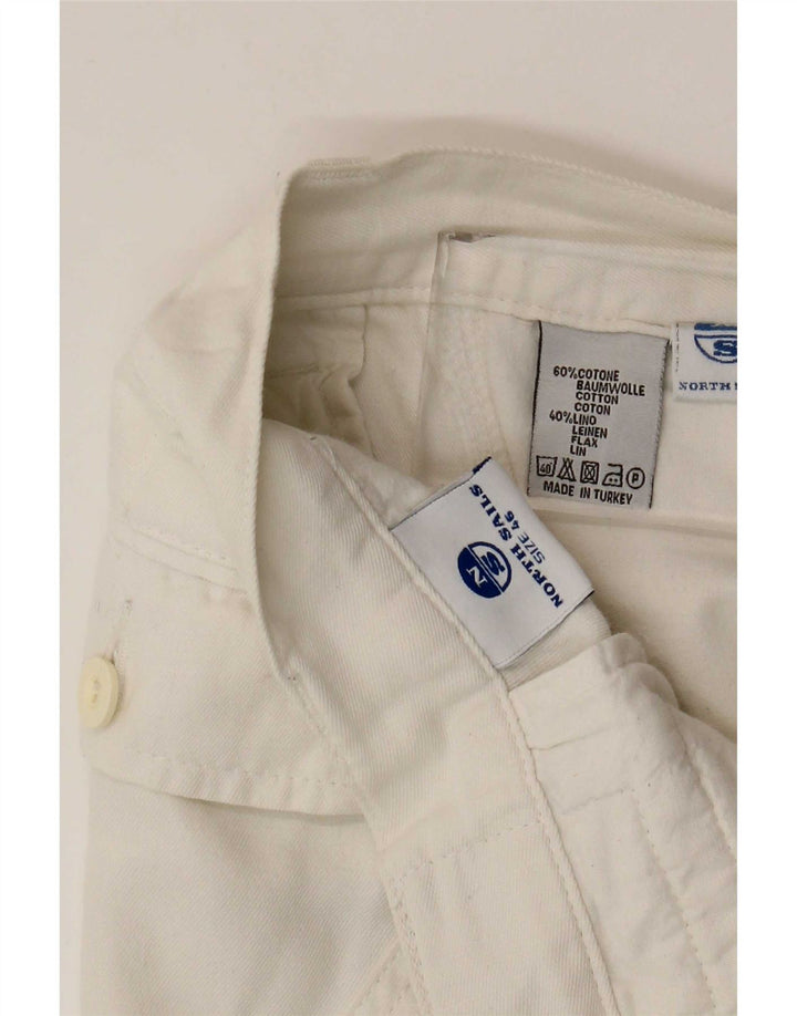 North Sails Mens Cargo Bermuda Shorts IT 46 Small W32 White Cotton