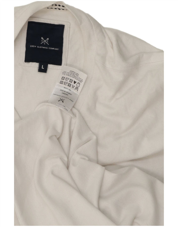 Crew Clothing Mens T-Shirt Top Large White Cotton