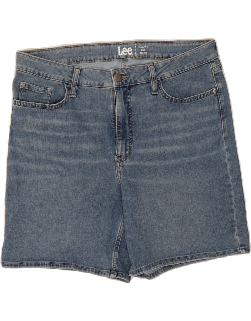 LEE Womens Regular Fit Mid Rise Denim Shorts US 14 XL W36  Blue Cotton Vintage Lee and Second-Hand Lee from Messina Hembry 
