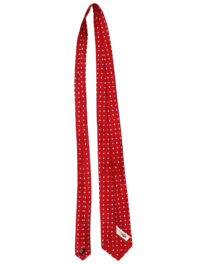 E.Marinella Mens Tie One Size Red Floral Silk