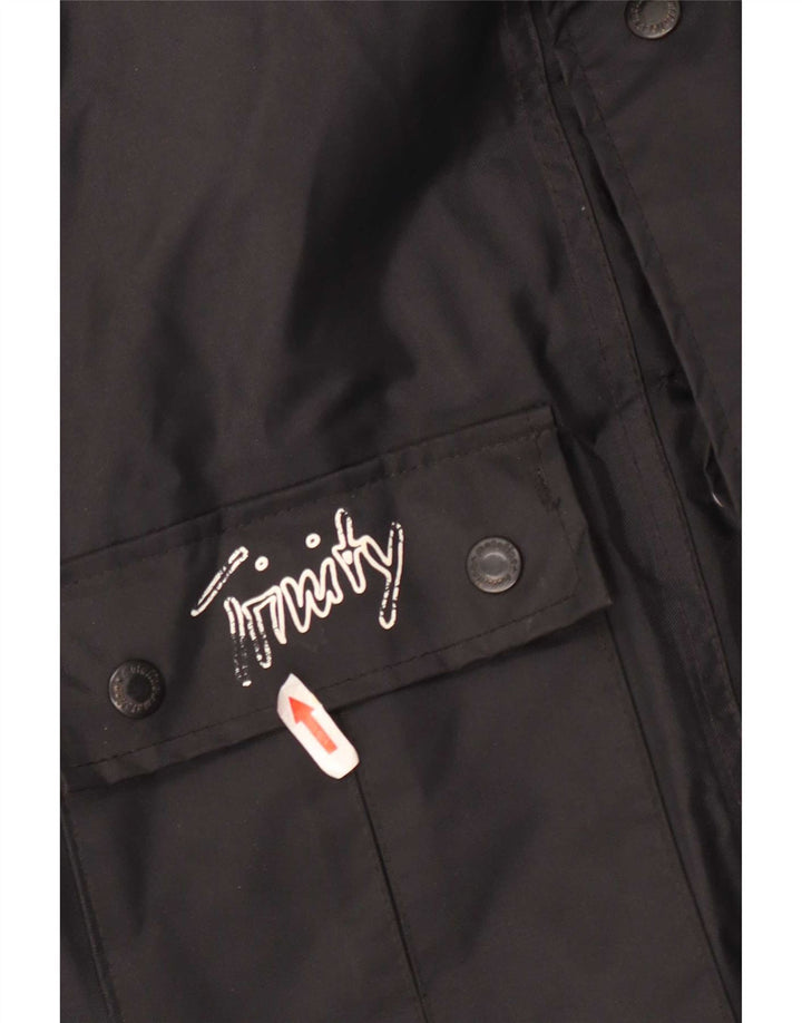 Vintage Mens Racer Jacket UK 40 Large Black Colourblock