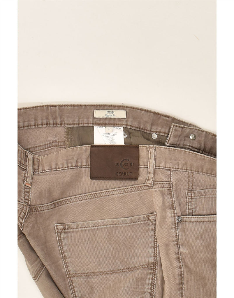 CERRUTI 1881 Mens Straight Jeans W33 L31 Brown Cotton | Vintage Cerruti 1881 | Thrift | Second-Hand Cerruti 1881 | Used Clothing | Messina Hembry 