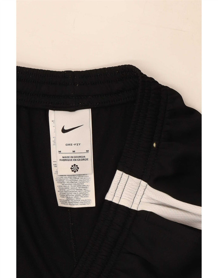 Nike Mens Dri Fit Tracksuit Trousers Medium Black Colourblock Polyester