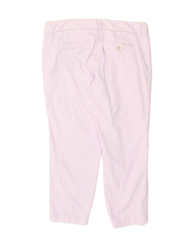 J. CREW Womens Scout Slim Cropped Trousers US 10 Large W34 L25 Purple Vintage J. Crew and Second-Hand J. Crew from Messina Hembry 