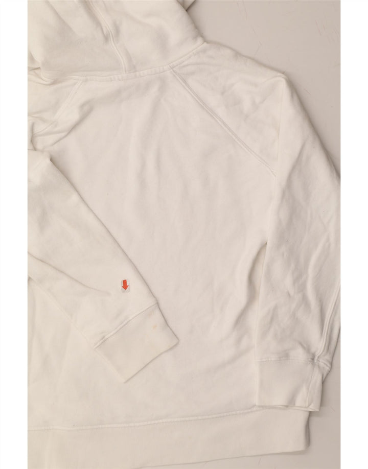 LEVI'S Womens Graphic Hoodie Jumper UK 6 XS White Cotton Vintage Levi's and Second-Hand Levi's from Messina Hembry 
