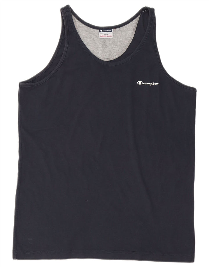 Champion Mens Vest Top Large Navy Blue