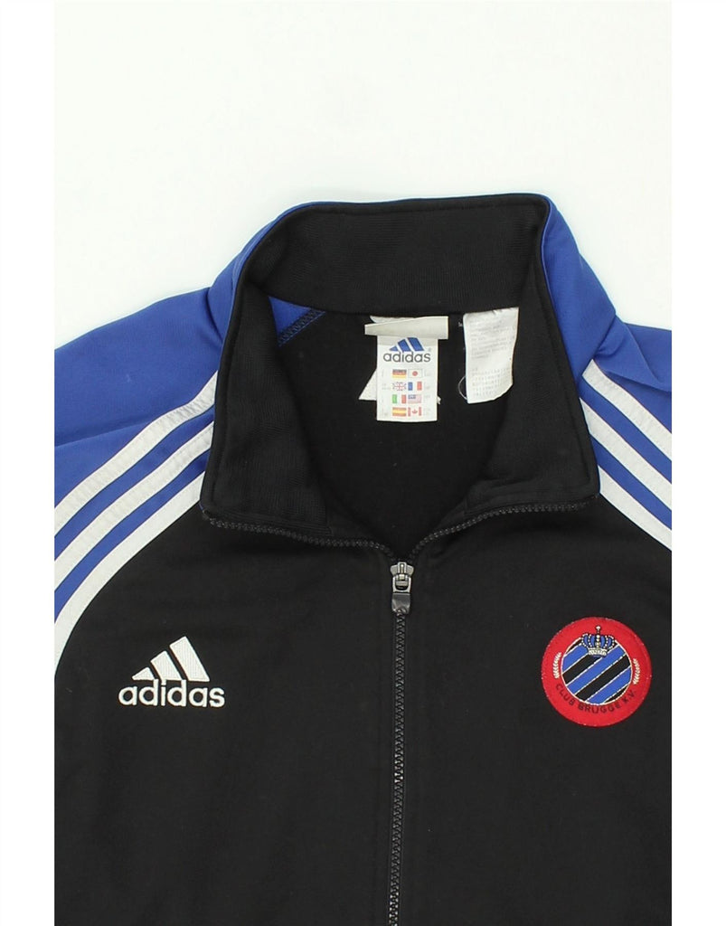 ADIDAS Mens Tracksuit Top Jacket UK 44/46 Large Black Colourblock Vintage Adidas and Second-Hand Adidas from Messina Hembry 