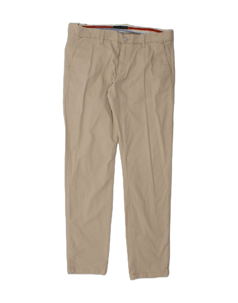 ZARA Mens Slim Chino Trousers EU 44 Large W34 L33 Beige Cotton Vintage Zara and Second-Hand Zara from Messina Hembry 
