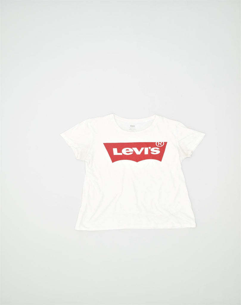 LEVI'S Mens Graphic T-Shirt Top Small White Cotton | Vintage | Thrift | Second-Hand | Used Clothing | Messina Hembry 