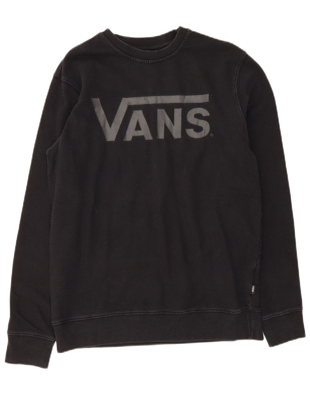 Vans Mens Sweatshirt Jumper Medium Black Cotton