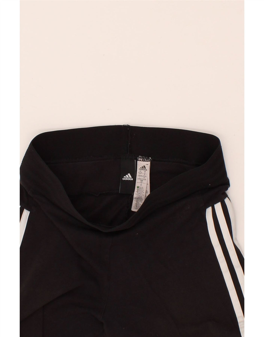 ADIDAS Womens Leggings UK 8/10 Small Black Cotton Vintage Adidas and Second-Hand Adidas from Messina Hembry 