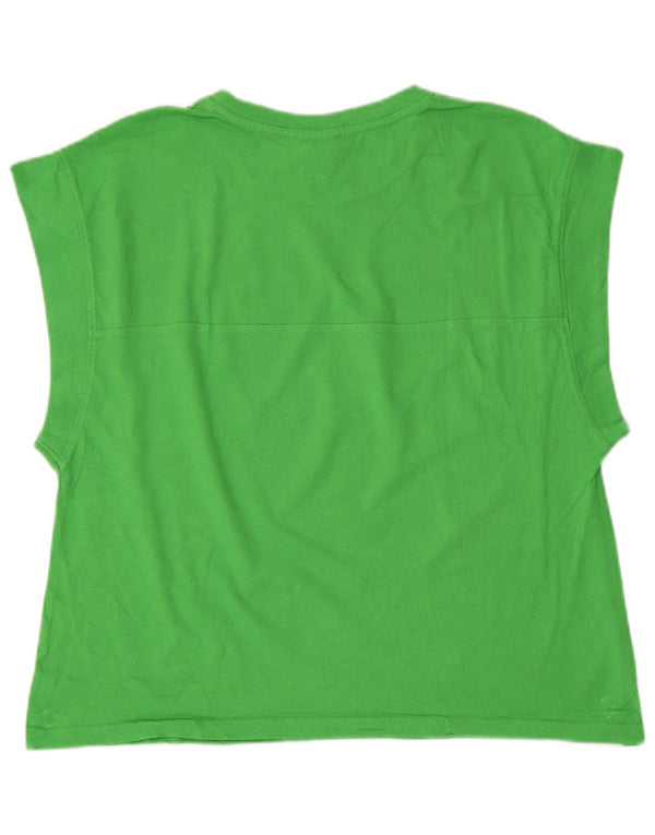 Zara Womens T-Shirt Top UK 16 Large Green