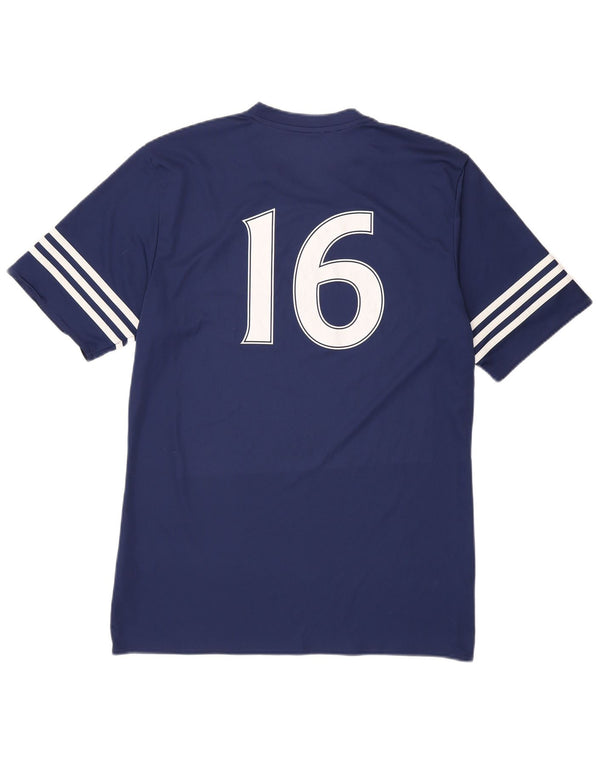 Adidas Mens Marciana FC Graphic T-Shirt Top Large Navy Blue Polyester