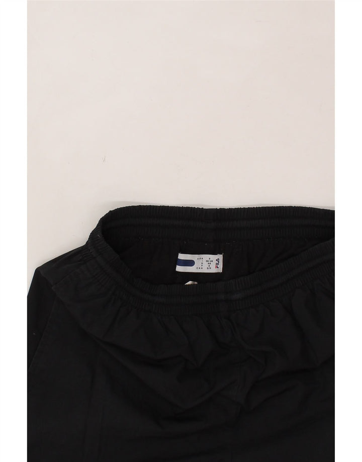 FILA Mens Tracksuit Trousers Joggers Small  Black Polyester Vintage Fila and Second-Hand Fila from Messina Hembry 