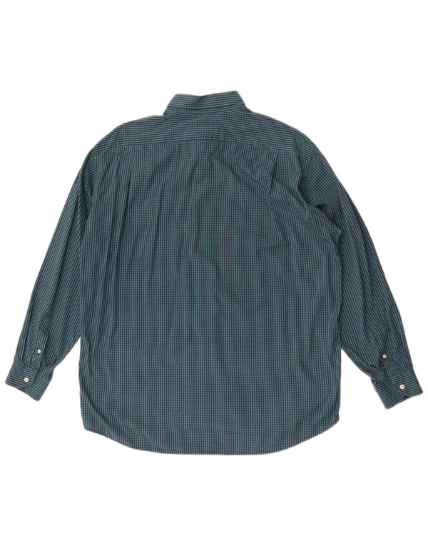 Lacoste Mens Shirt Size 41 Large Green Gingham