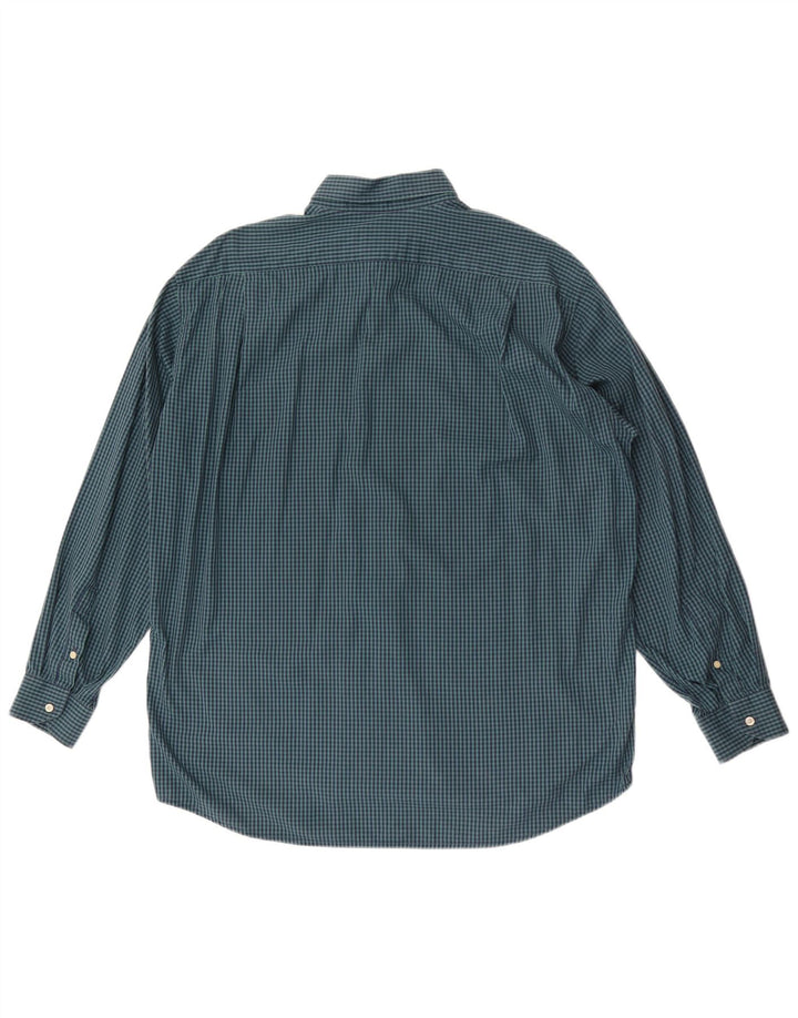 Lacoste Mens Shirt Size 41 Large Green Gingham