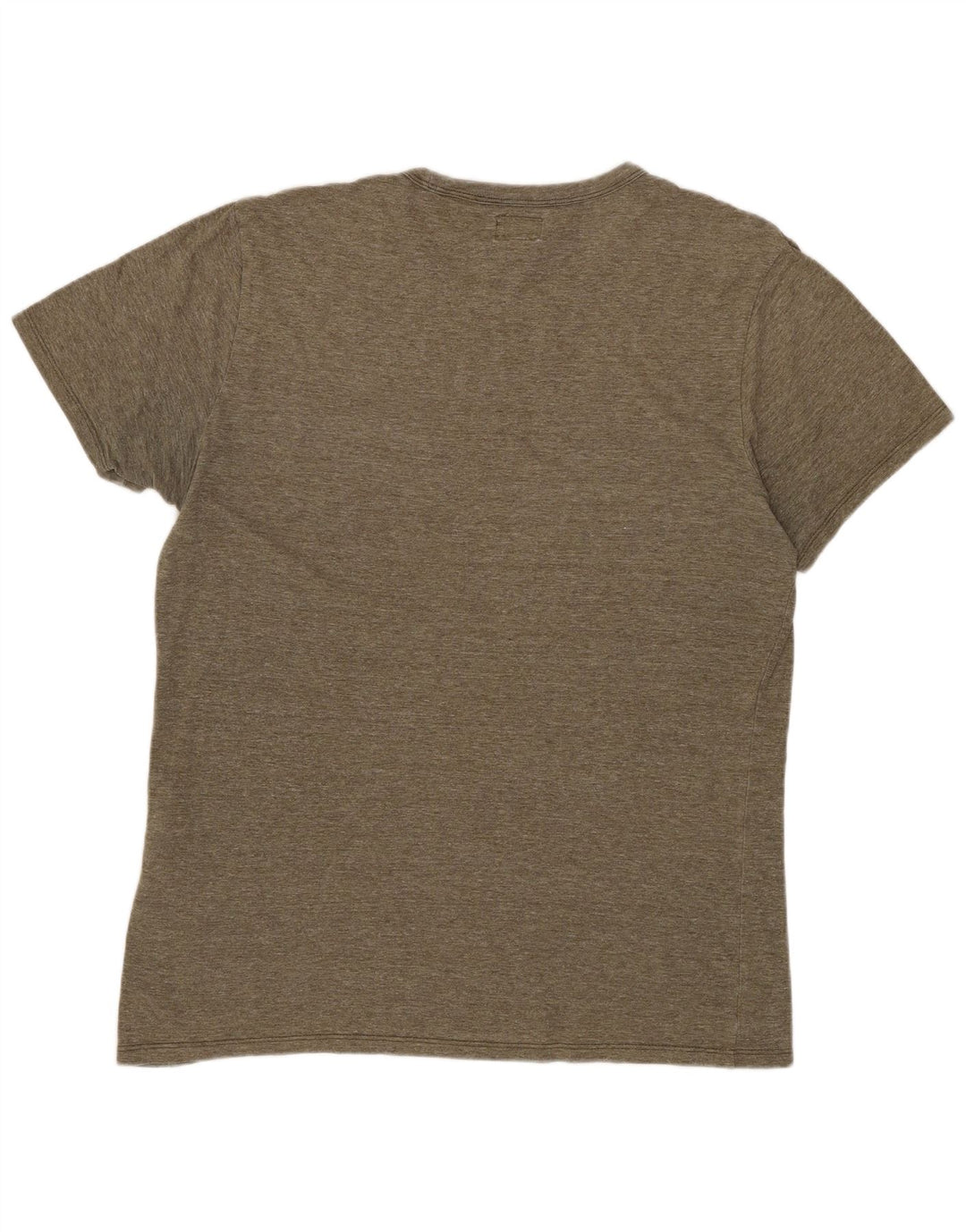 LEVI'S Mens T-Shirt Top Small Khaki Flecked Cotton