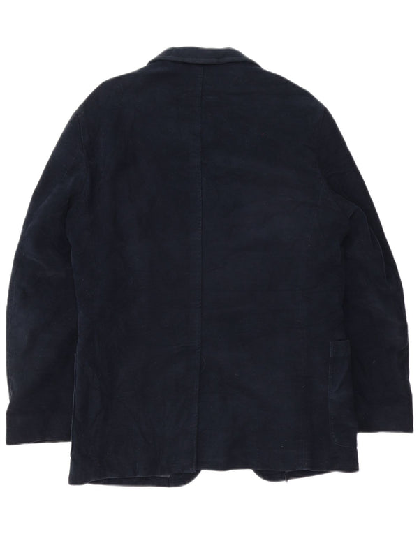 Woolrich Mens 3 Button Blazer Jacket UK 38 Medium Navy Blue Classic