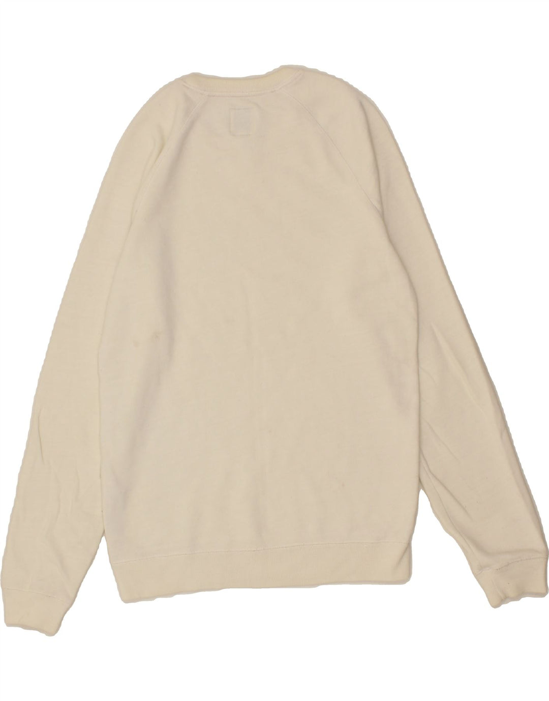 JACK WILLS Mens Graphic Sweatshirt Jumper XS Off White Cotton Vintage Jack Wills and Second-Hand Jack Wills from Messina Hembry 