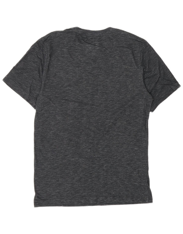 Nike Mens Dri Fit Graphic T-Shirt Top Small Black Flecked Cotton Sports