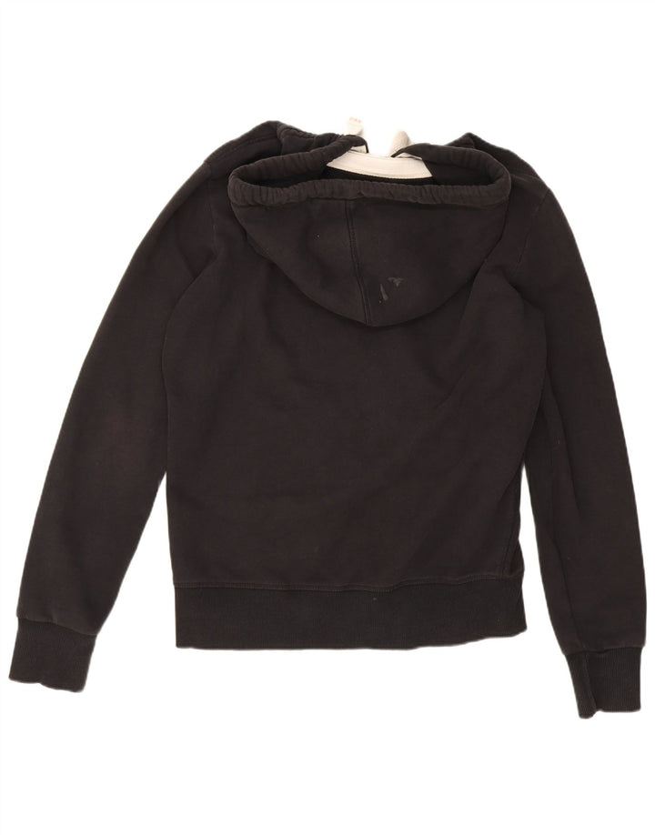 Superdry Mens Zip Hoodie Sweater Medium Black Cotton