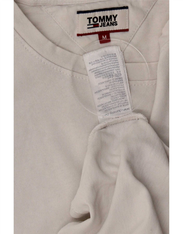 Tommy Hilfiger Mens T-Shirt Top Medium White Cotton
