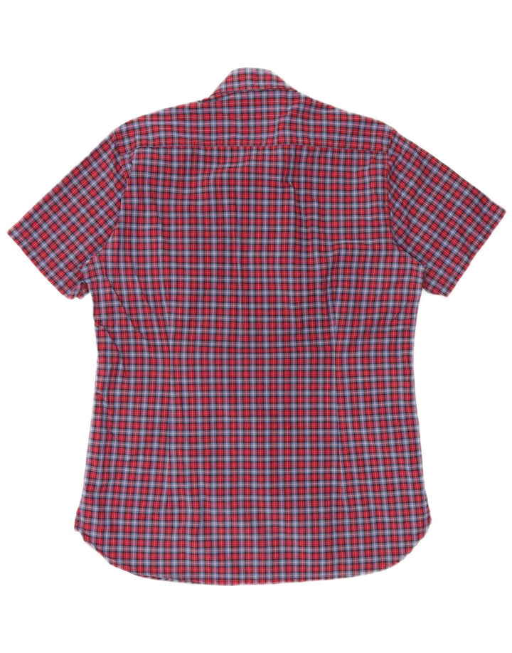 BARBOUR Mens Tailored Fit Short Sleeve Shirt Medium Multicoloured Check