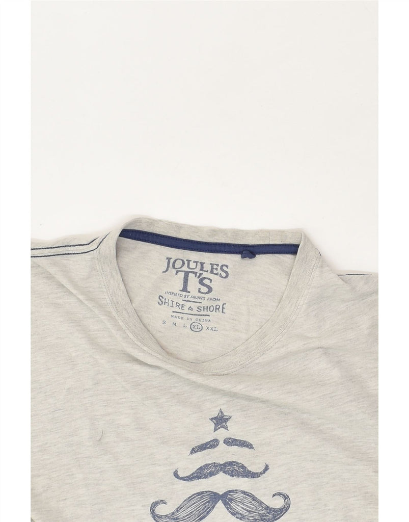 JOULES Mens Graphic T-Shirt Top XL Grey Cotton | Vintage Joules | Thrift | Second-Hand Joules | Used Clothing | Messina Hembry 